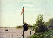 Christen Kobke View of Lake Sortedam painting